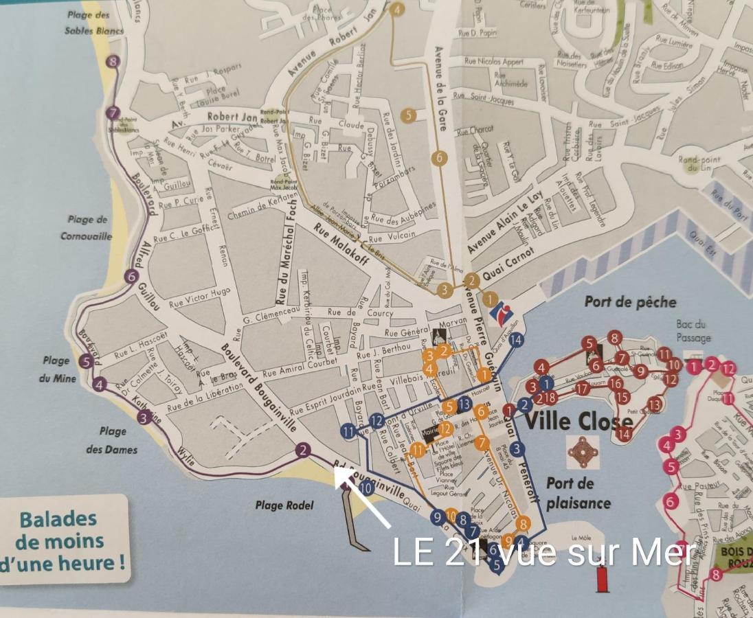 Le 21 Vue Sur Mer 콩카르노 외부 사진